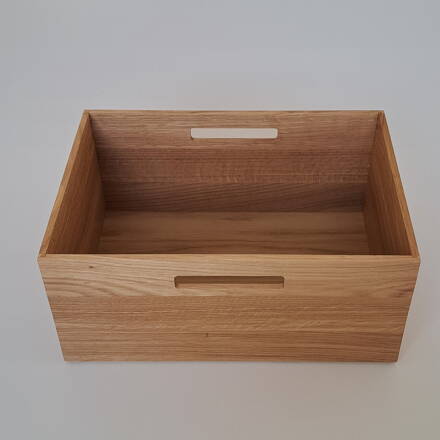 Drevený dubový box/bednička 335x236x150mm
